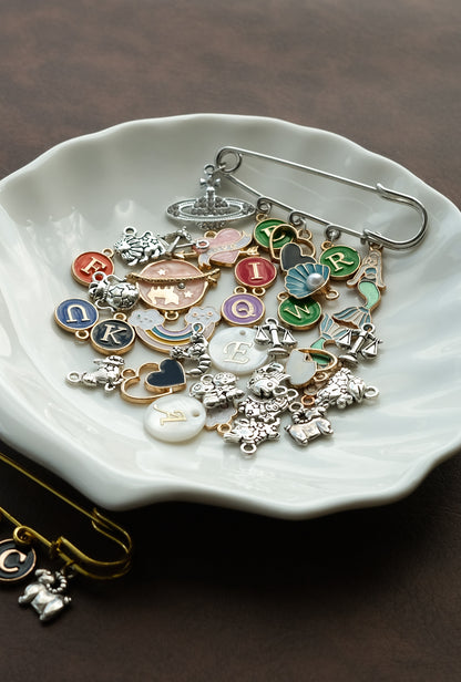 Custom Charm Brooch