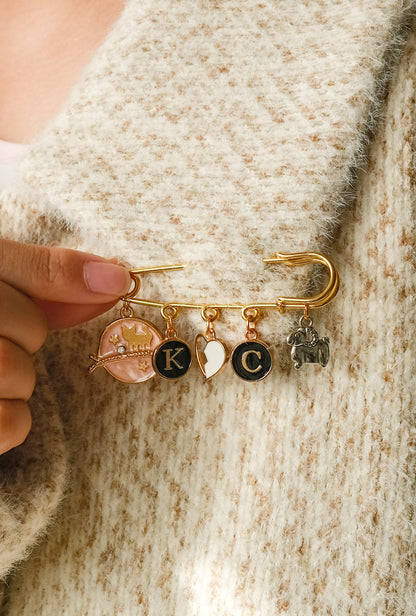 Custom Charm Brooch
