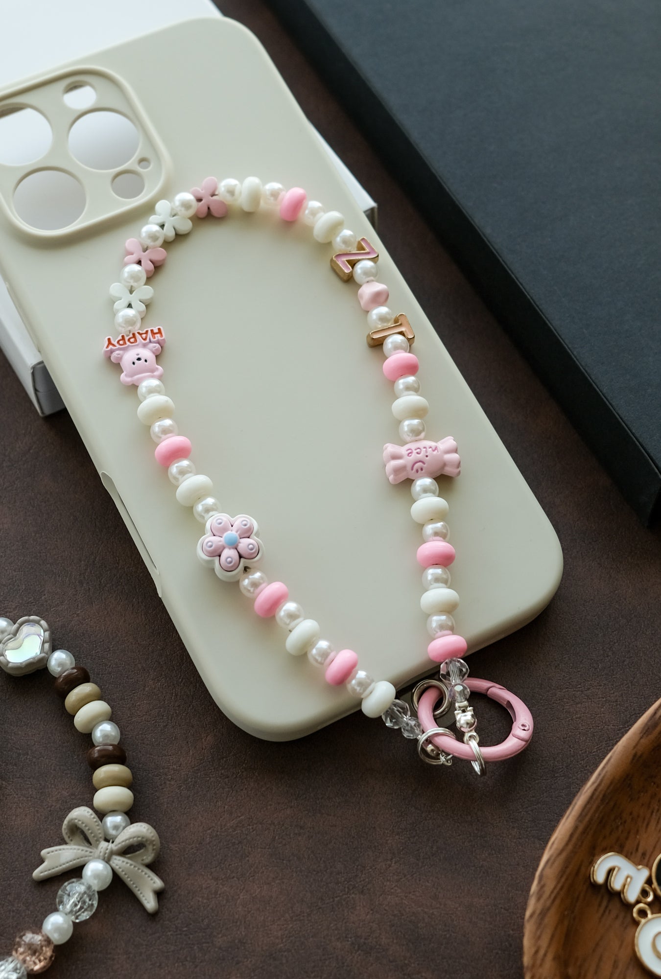 Personalized Pearl Phone Strap