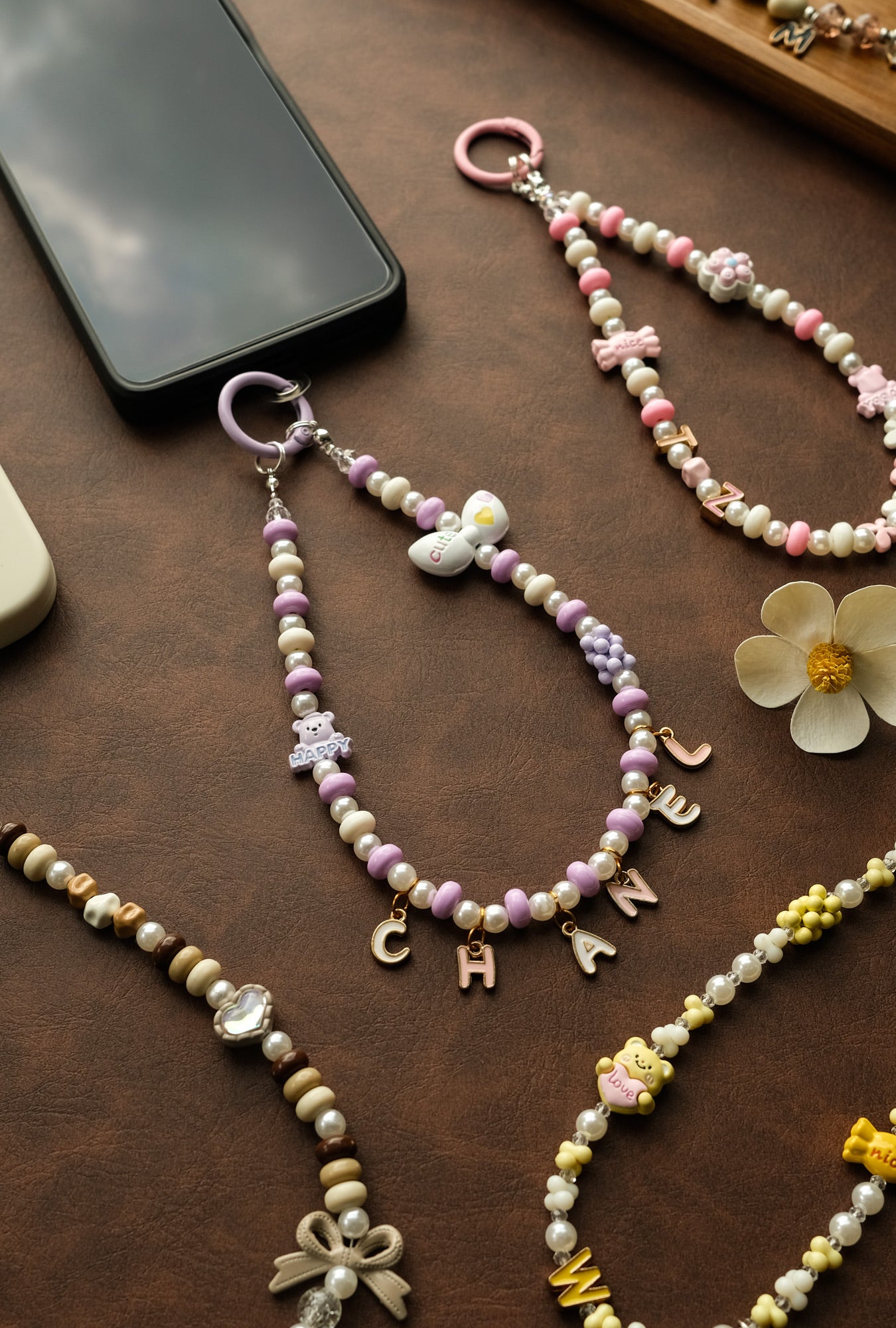 Personalized Pearl Phone Strap