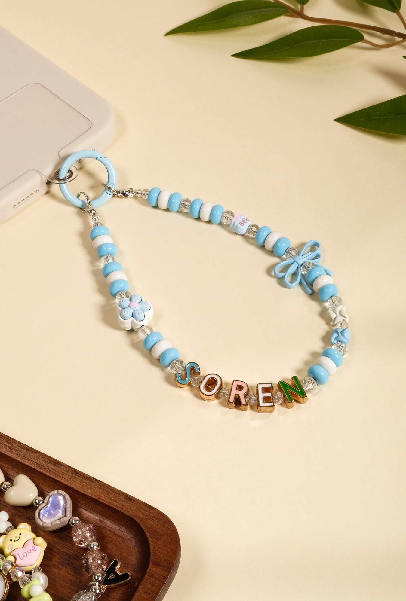 Personalized Pearl Phone Strap