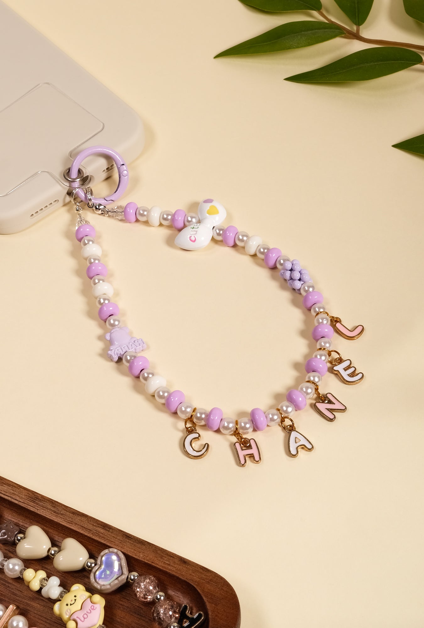 Personalized Pearl Phone Strap