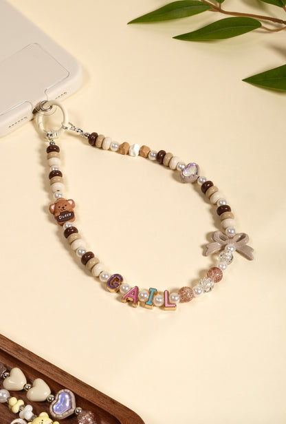 Personalized Pearl Phone Strap
